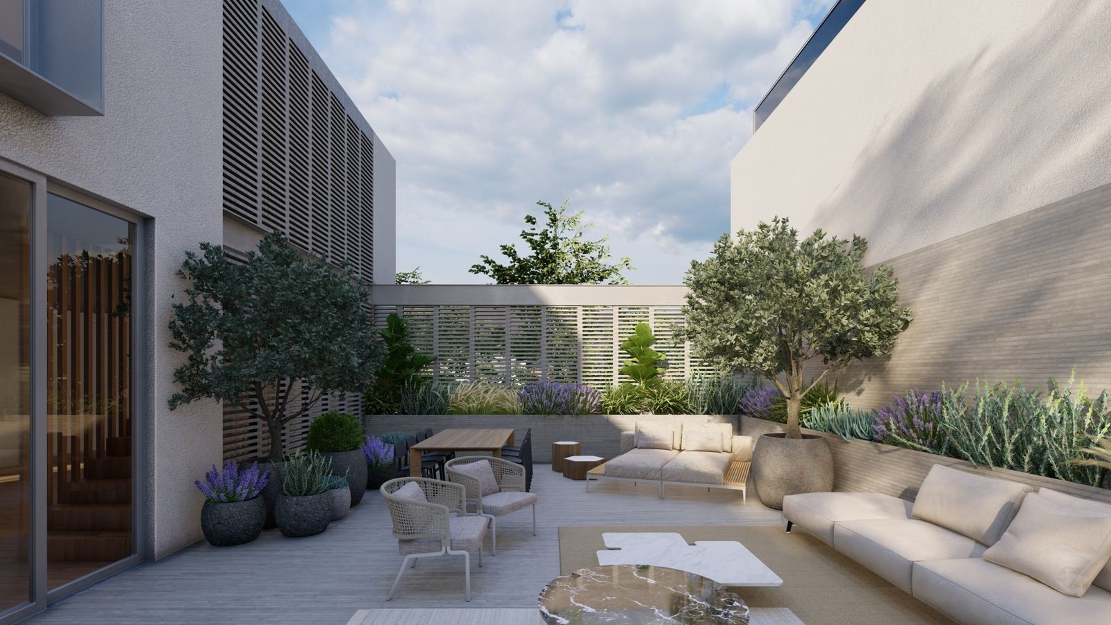 5917 San Felipe Street Houston, TX 77057 - Photo 3 of 41 a view of a patio in the backyard