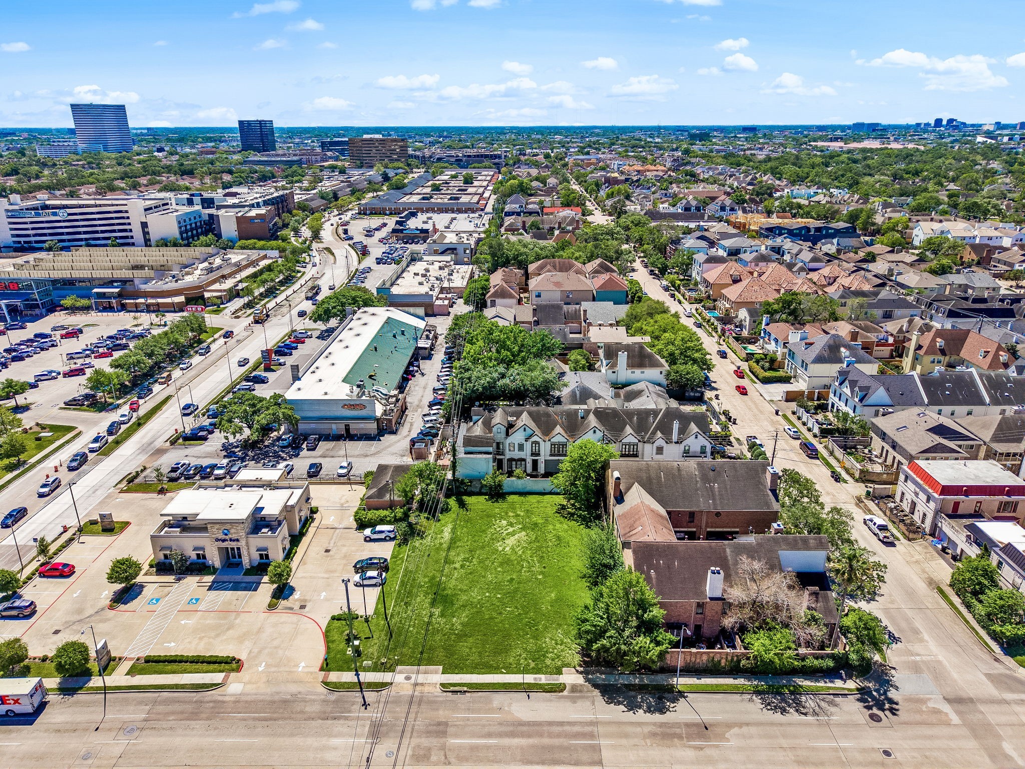 5917 San Felipe Street Houston, TX 77057 - Photo 10 of 41 an aerial view of residential houses with outdoor space