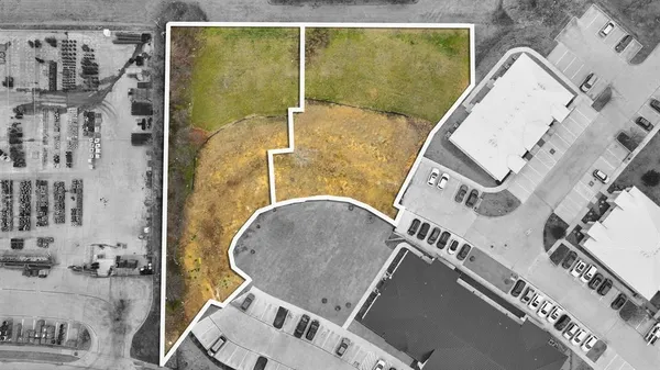 an aerial view of a balcony