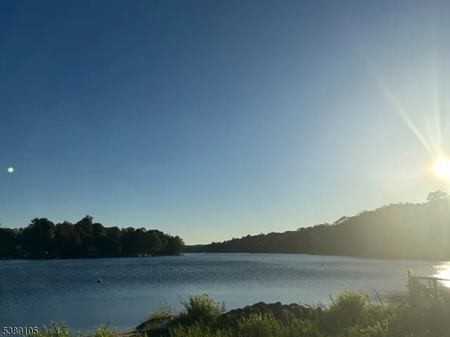a view of lake and mountain