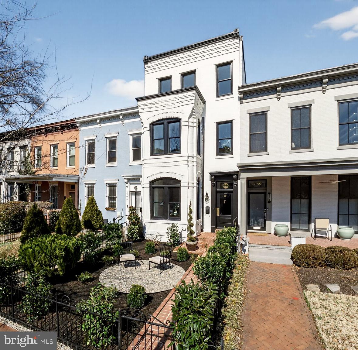 1203 T Street Northwest Washington, DC 20009 - Photo 2 of 46 a front view of a building with porch