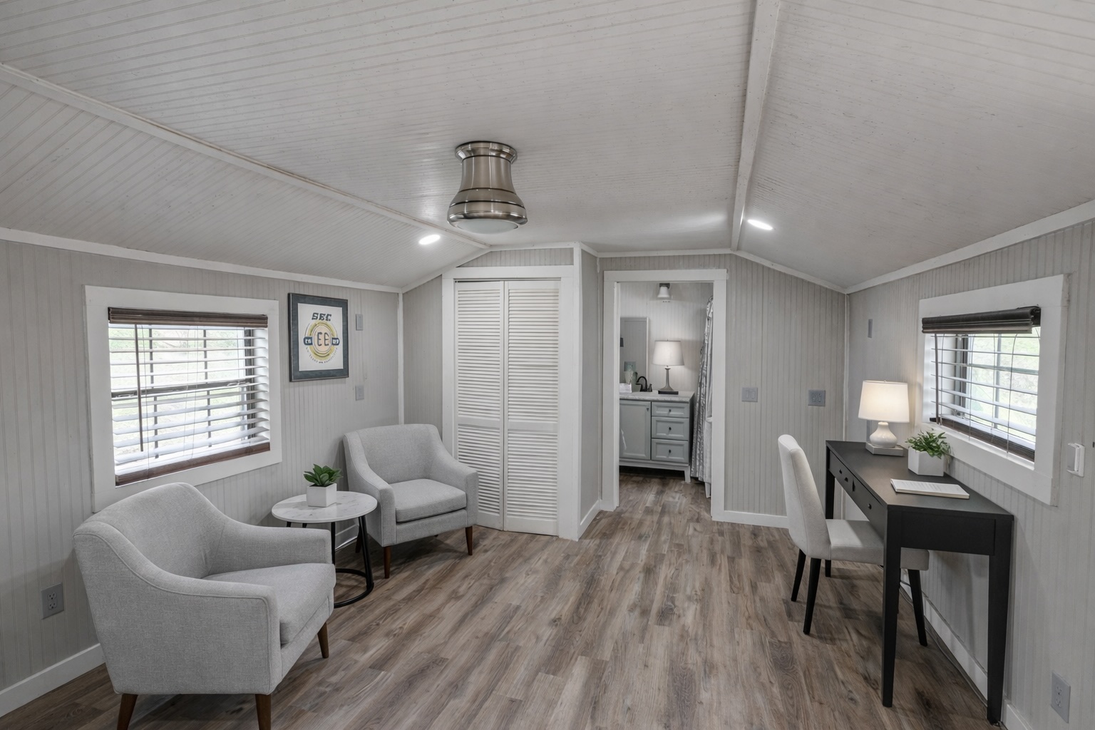 6980 Doss-Spring Creek Road Fredericksburg, TX 78624 - Photo 10 of 20 Open concept Living and Bedroom in Second Cabin.