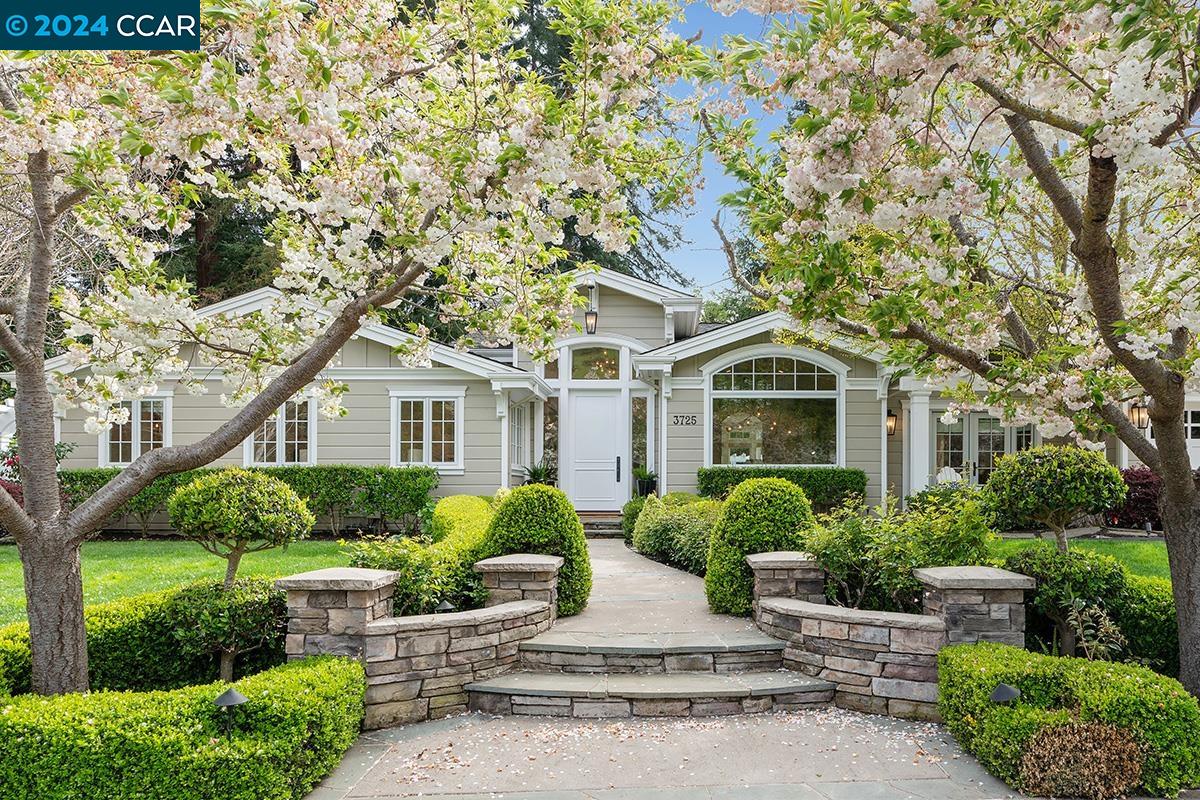 3725 Meadow Lane Lafayette, CA 94549 - Photo 1 of 1 a front view of a house with a garden