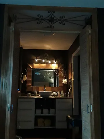 a view of trees from a window