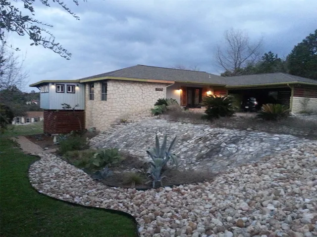 a view of a house with a patio