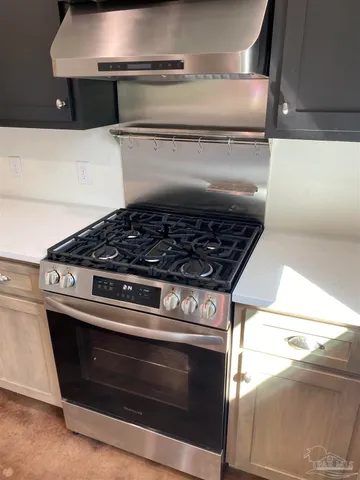 a close view of stove top oven