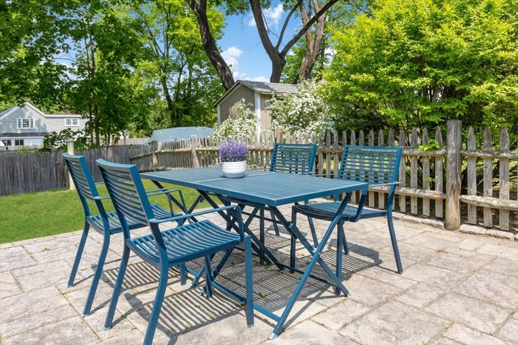 8 Merrymount Road Hingham, MA 02043 - Photo 32 of 34 a view of a chairs and table in patio