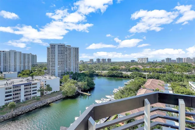 a view of a city with tall buildings