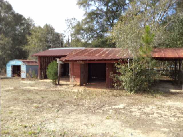 367 Cat Island Road DeFuniak Springs, FL 32433 - Photo 17 of 19 a front view of a house with a garden and trees
