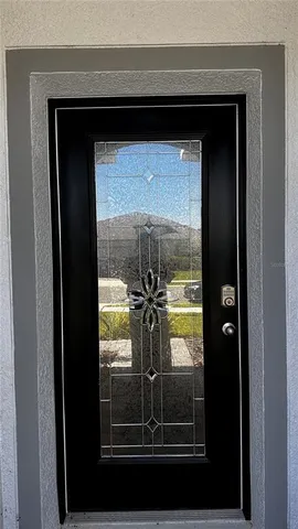a view of front door
