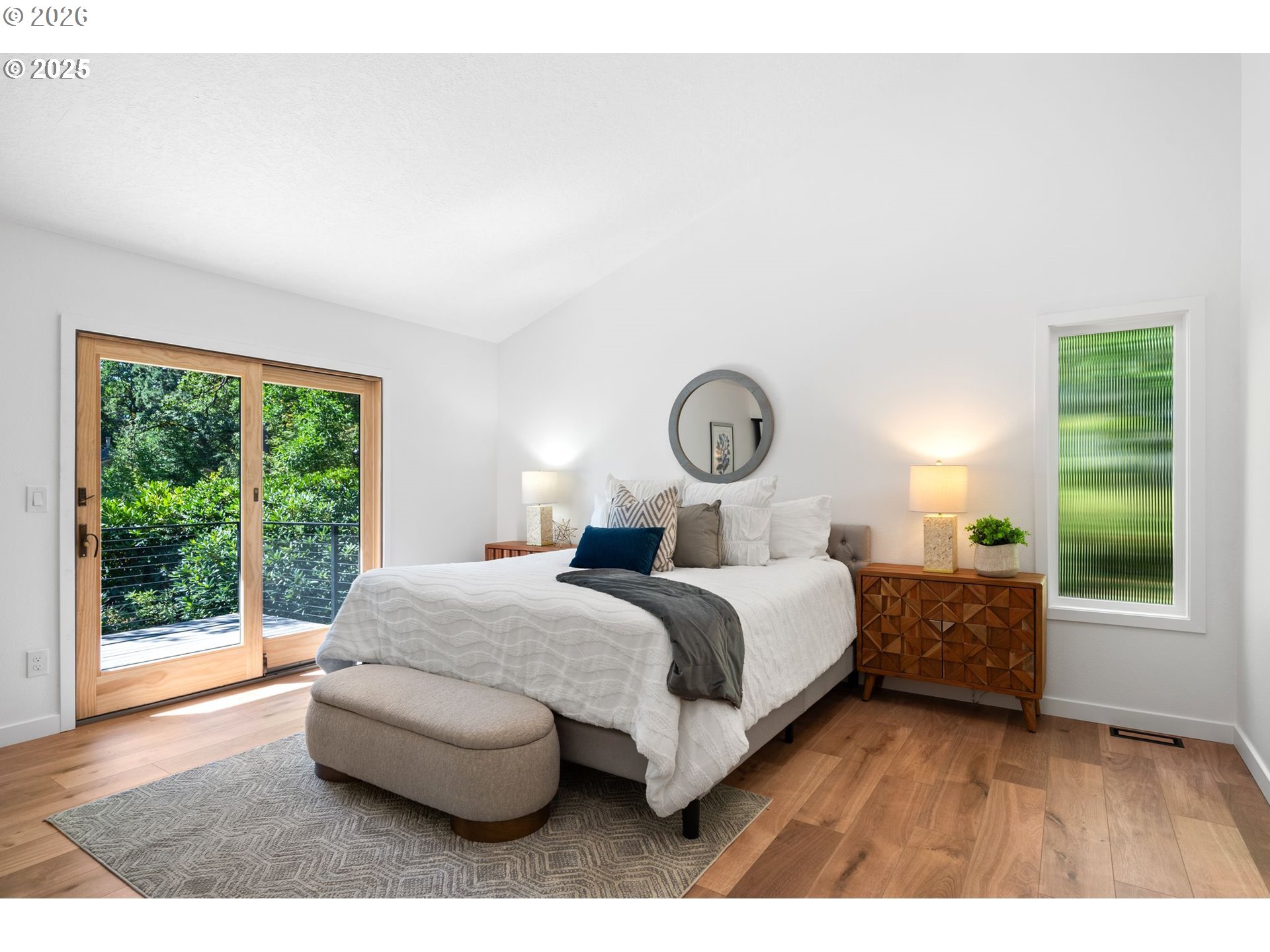 2 Falstaff Lake Oswego, OR 97035 - Photo 31 of 39 a bedroom with a bed and a large window