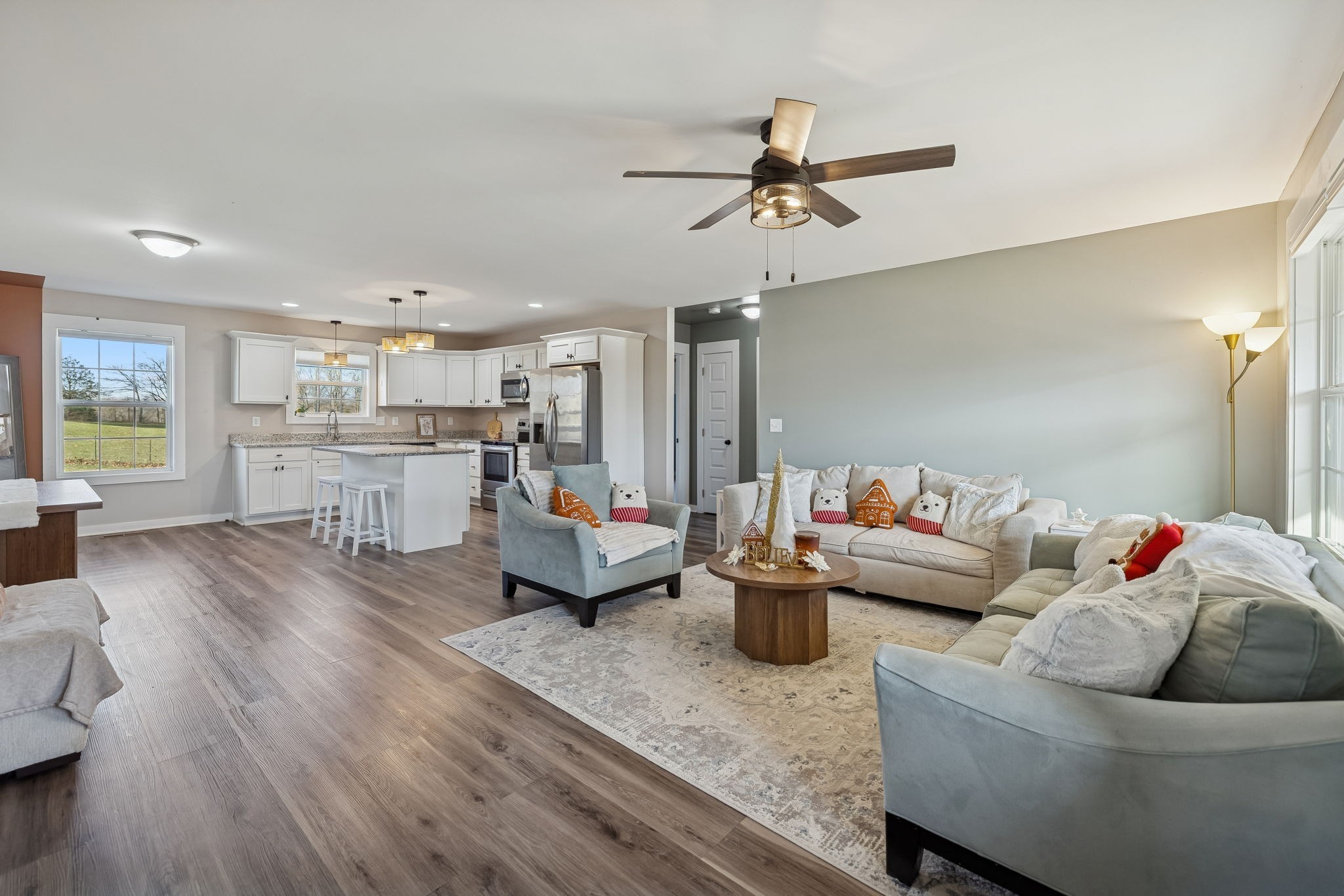 1521 Wixtown Road Westmoreland, TN 37186 - Photo 6 of 25 a living room with furniture and kitchen view