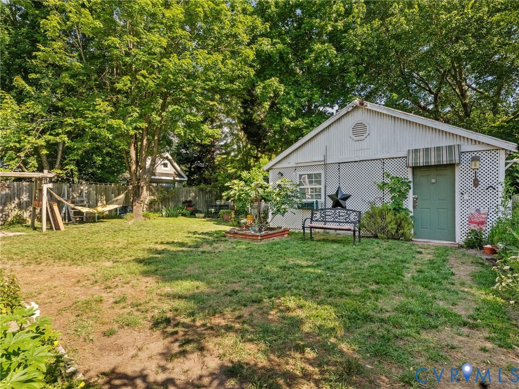 1812 Seddon Road Richmond, VA 23227 - Photo 42 of 56 White detached outbuilding featuring a gable roofl