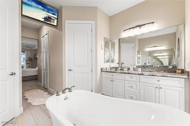 a view of a bathroom with shower