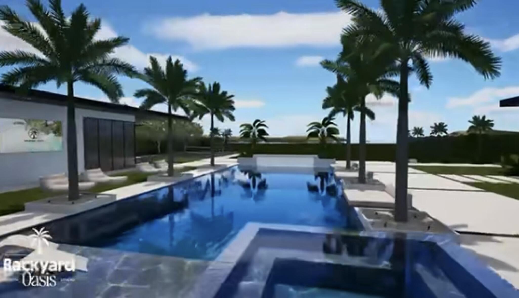 20060 Southeast Bridgewater Drive Jupiter, FL 33458 - Photo 58 of 68 a view of a swimming pool with a table and chairs