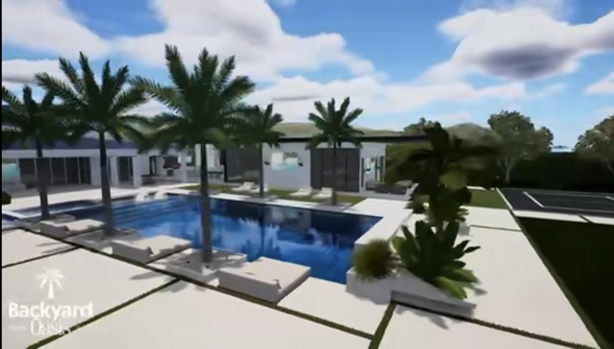 20060 Southeast Bridgewater Drive Jupiter, FL 33458 - Photo 60 of 68 a view of swimming pool with lounge chair and dinning table under an umbrella