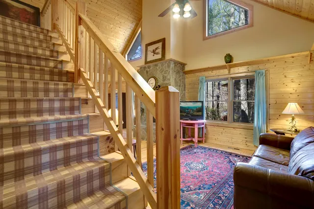 a view of living room with furniture