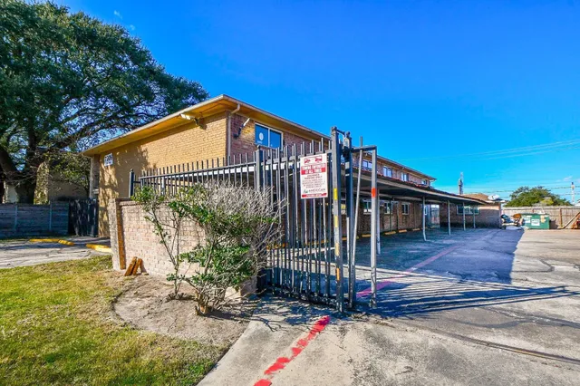 a view of a house with many windows