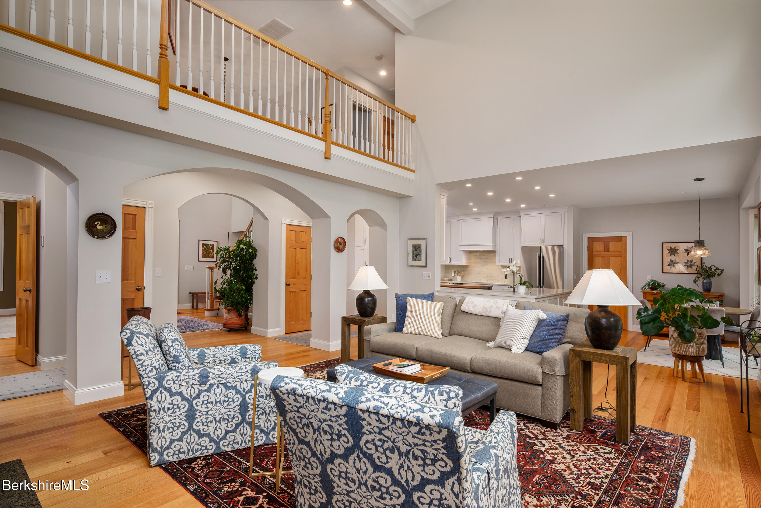 350 Sweet Farm Road Williamstown, MA 01267 - Photo 13 of 57 Great Room to Kitchen and Balcony