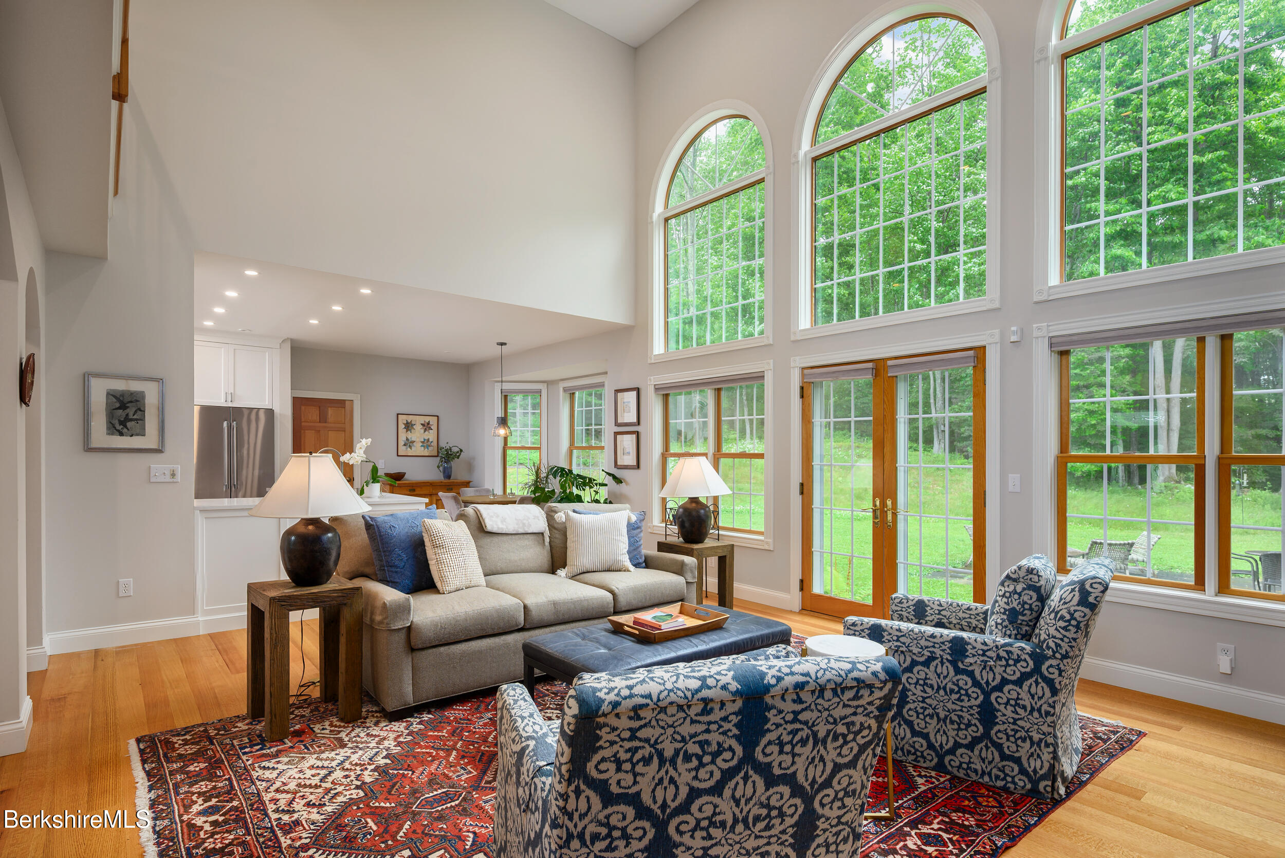 350 Sweet Farm Road Williamstown, MA 01267 - Photo 14 of 57 Great Room to Kitchen and terrace