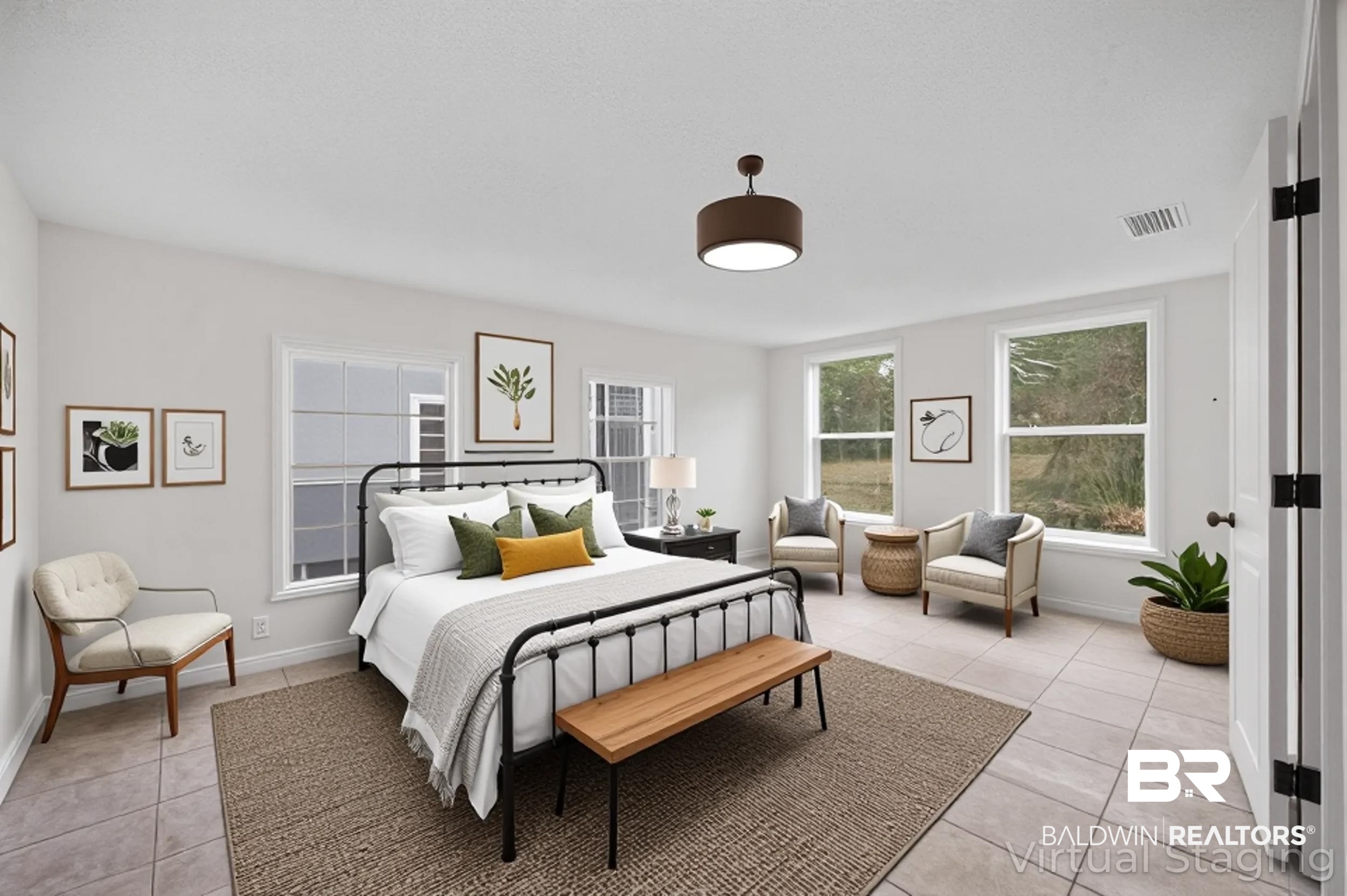35780 Spring Road North Stapleton, AL 36578 - Photo 19 of 41 Bedroom with light tile patterned floors
