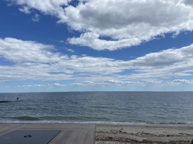 a view of an ocean beach