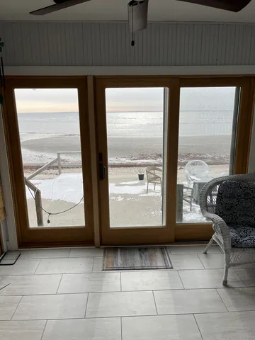 a view of front door