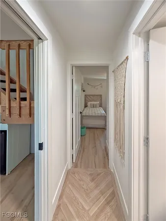 a view of an front door