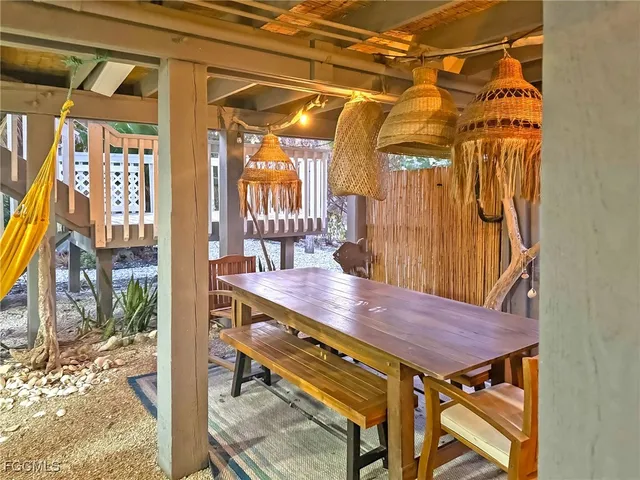 a view of a lake with a city view