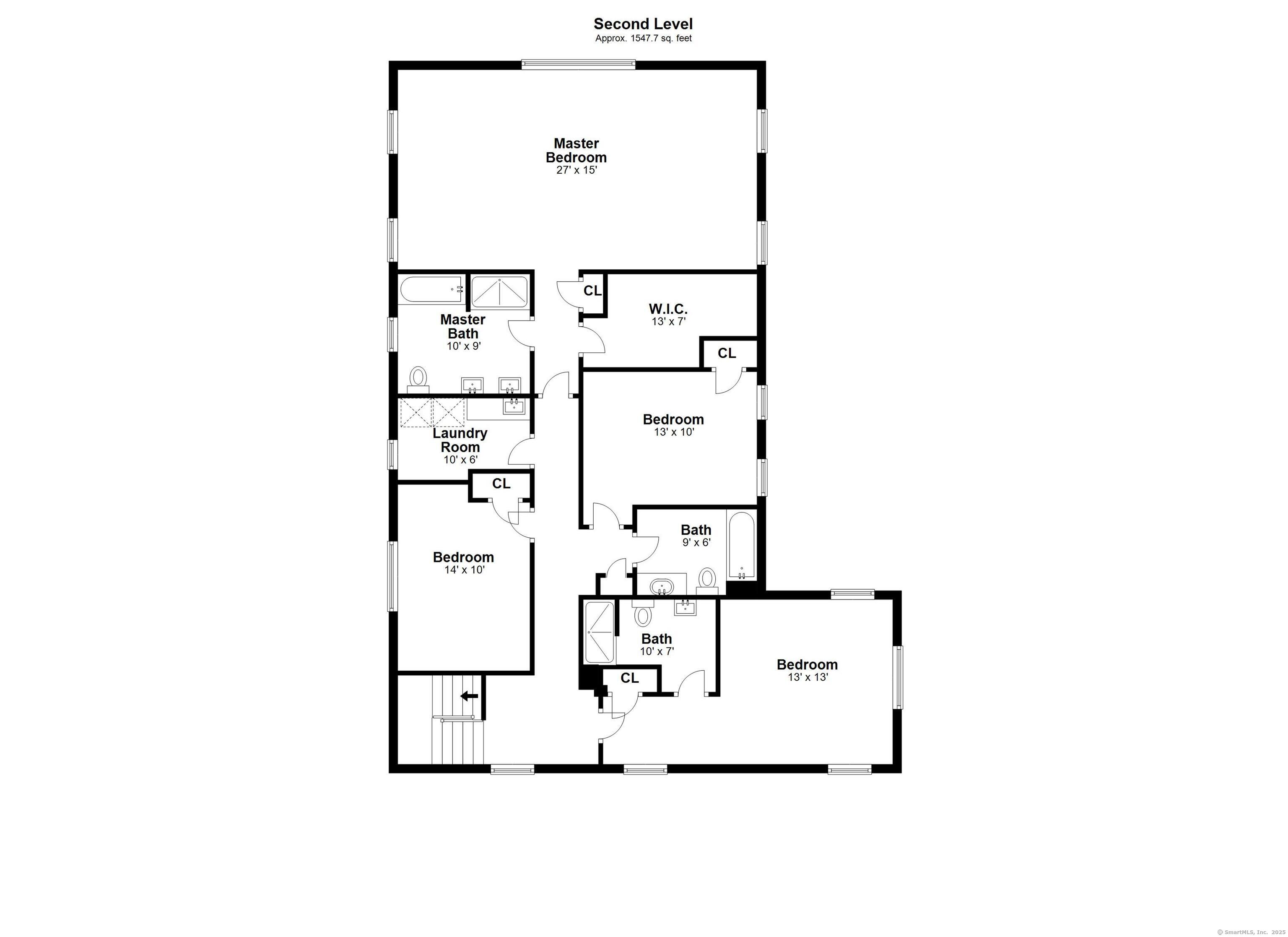 112 Hillspoint Road Westport, CT 06880 - Photo 35 of 36 Floor Plan - Second Floor