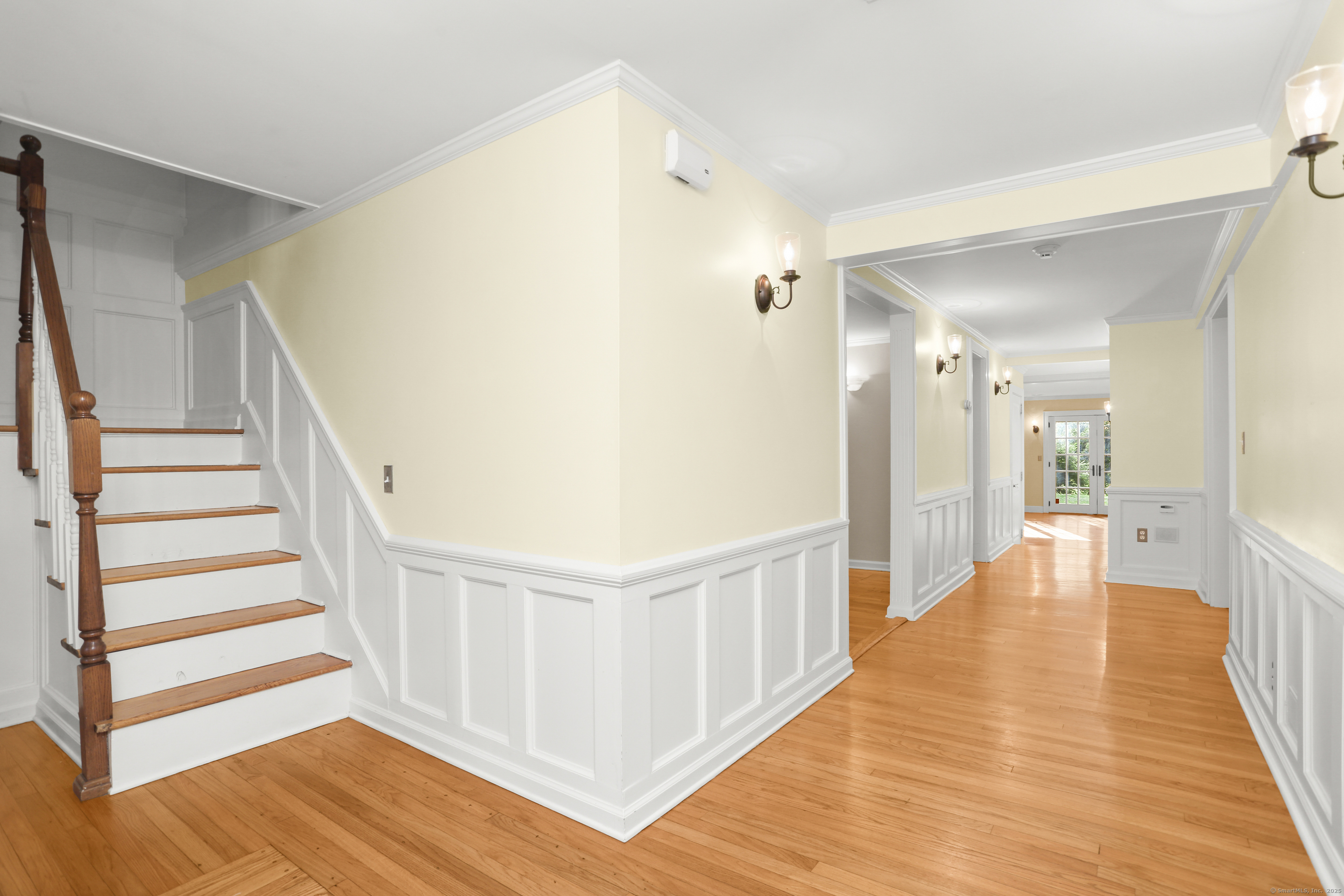 112 Hillspoint Road Westport, CT 06880 - Photo 4 of 36 Foyer opens into a wide hallway and stairs to the second floor