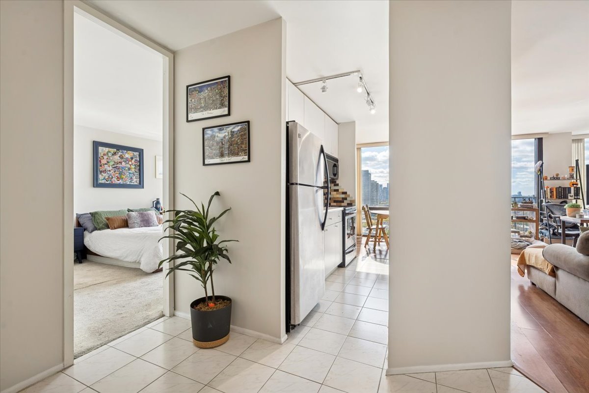 345 West Fullerton Parkway, Unit 1806 Chicago, IL 60614 - Photo 11 of 17 a potted plant sitting on a floor in a living room