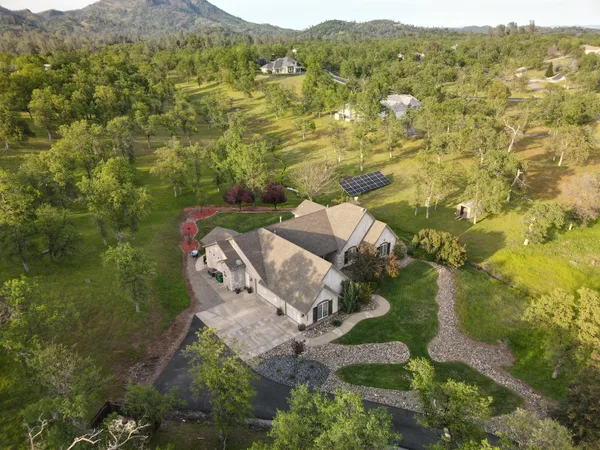 a view of a mountain with a lake