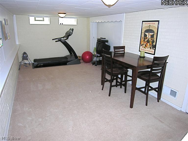 3509 Boynton Road Cleveland Heights, OH 44121 - Photo 18 of 21 Spacious, carpeted lower-level recreation room.