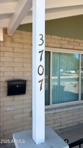 a view of front door of house
