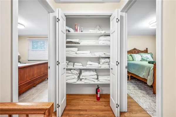 a view of storage and utility room