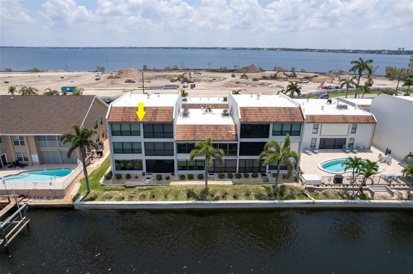 an aerial view of a city