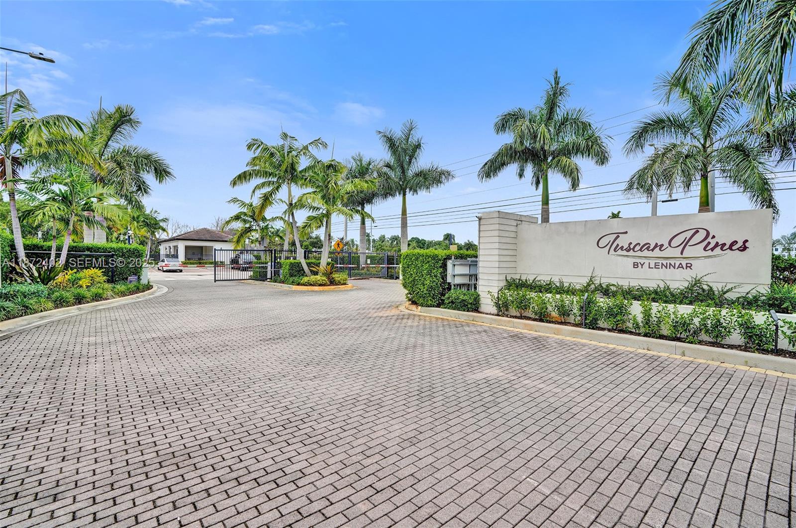 136 Southwest 185th Way Pembroke Pines, FL 33029 - Photo 47 of 48 Community Entry Gate