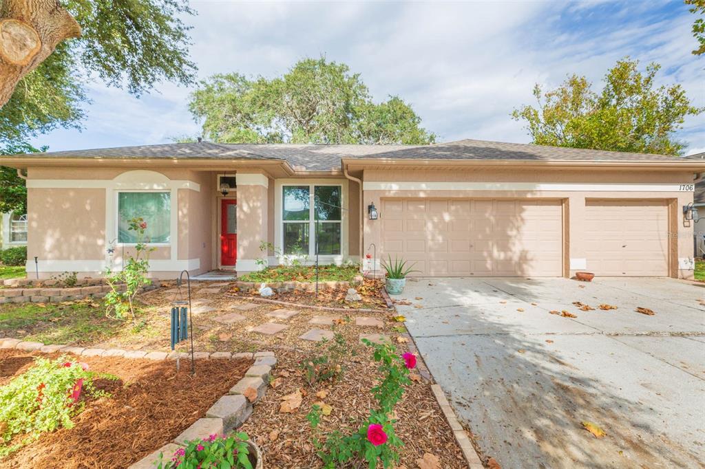 1706 Powder Ridge Drive Valrico, FL 33594 - Photo 1 of 1 Easy care exterior landscaping