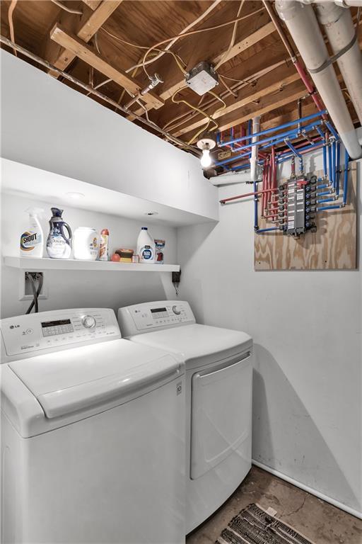 645 Blue Ridge Road Pittsburgh, PA 15239 - Photo 21 of 27 a utility room with dryer and washer