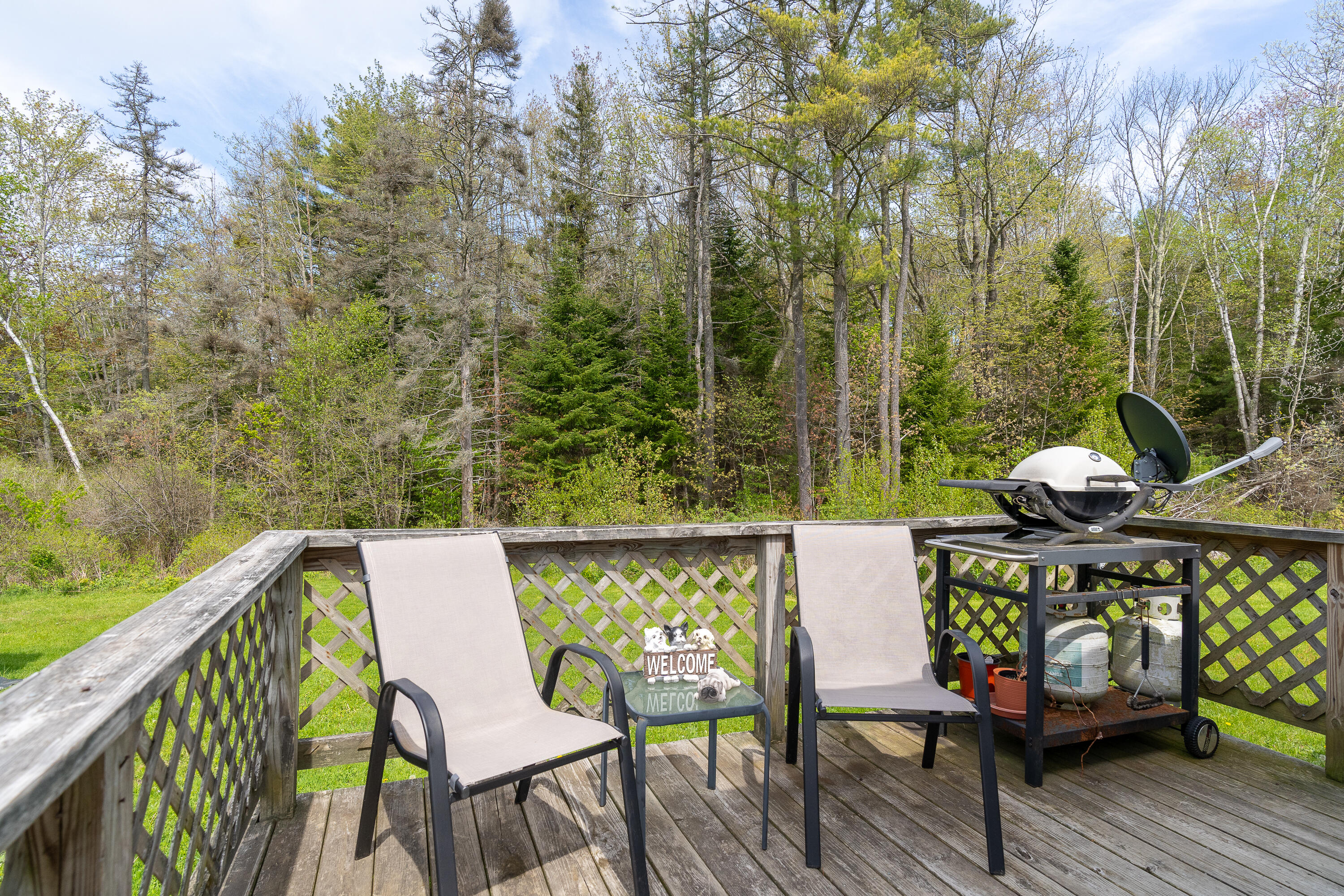 59 Ocean Point Road Boothbay Harbor, ME 04538 - Photo 19 of 32 Back deck on private backyard