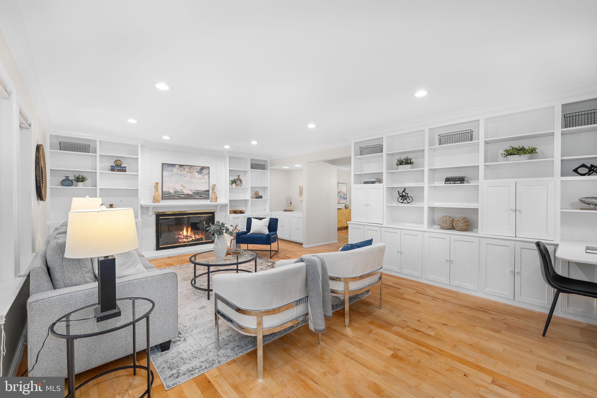 1446 Laurel Hill Road Vienna, VA 22182 - Photo 3 of 43 Living Room with Fireplace