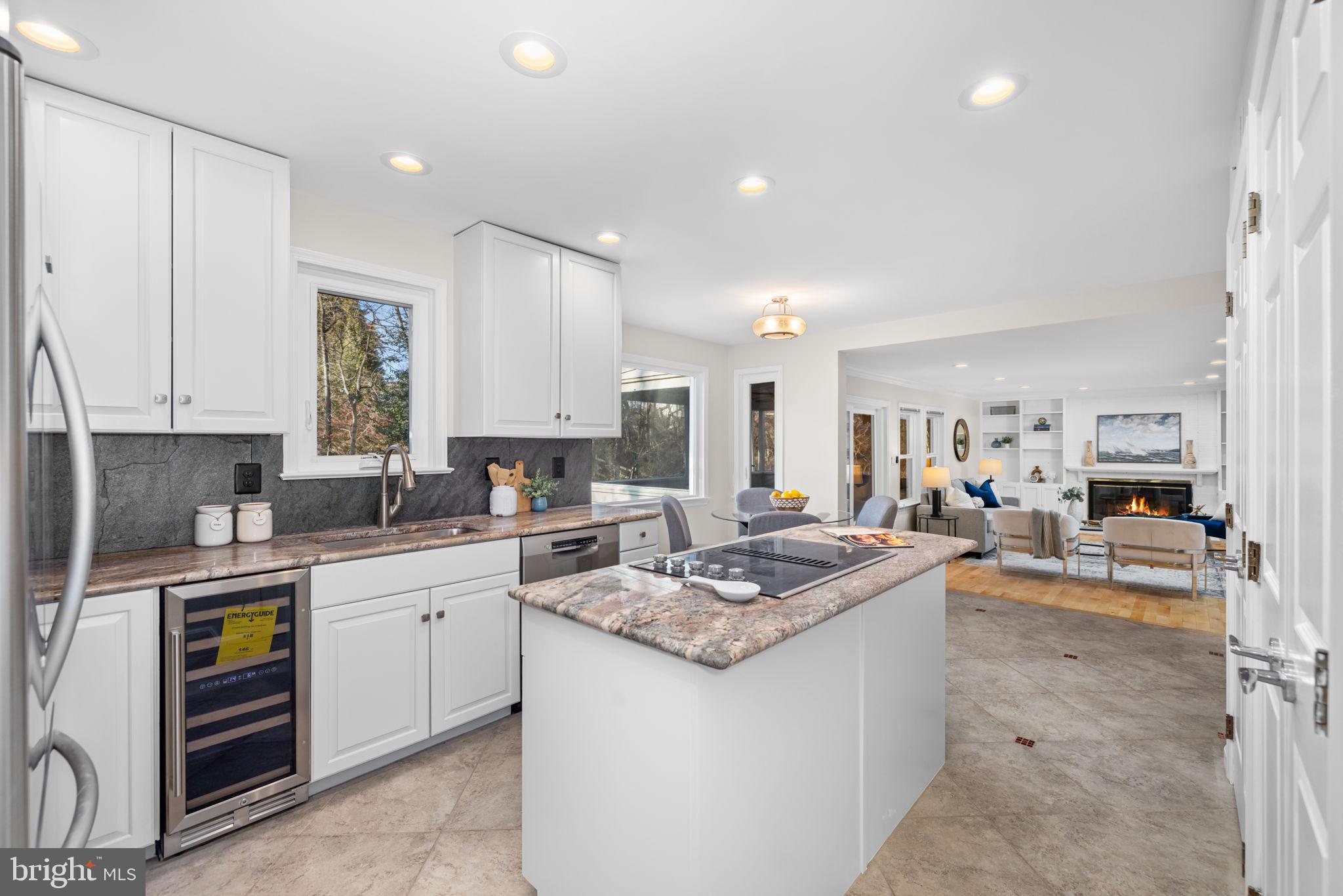 1446 Laurel Hill Road Vienna, VA 22182 - Photo 6 of 43 Kitchen with Beverage Cooler