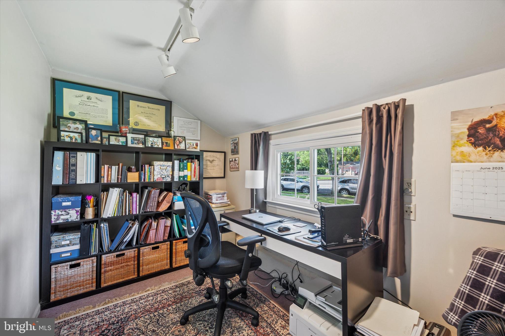 111 Wayside Drive Cherry Hill, NJ 08034 - Photo 11 of 28 a workspace with furniture bookshelf and a window