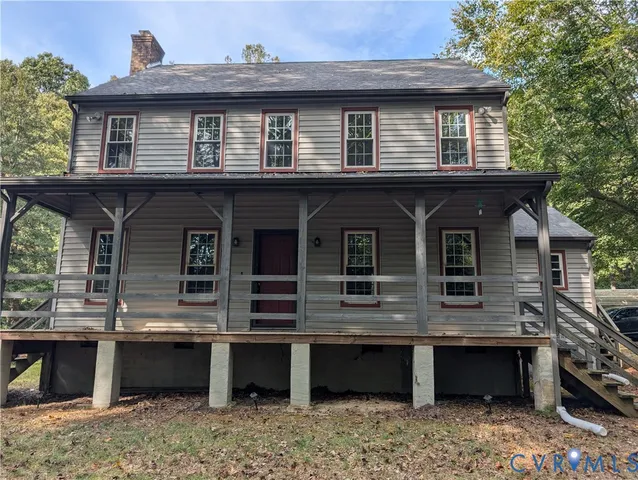 a front view of a house with windows
