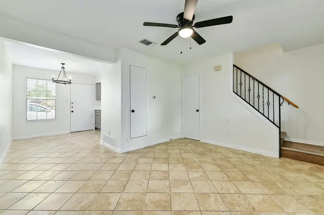 a view of an empty room