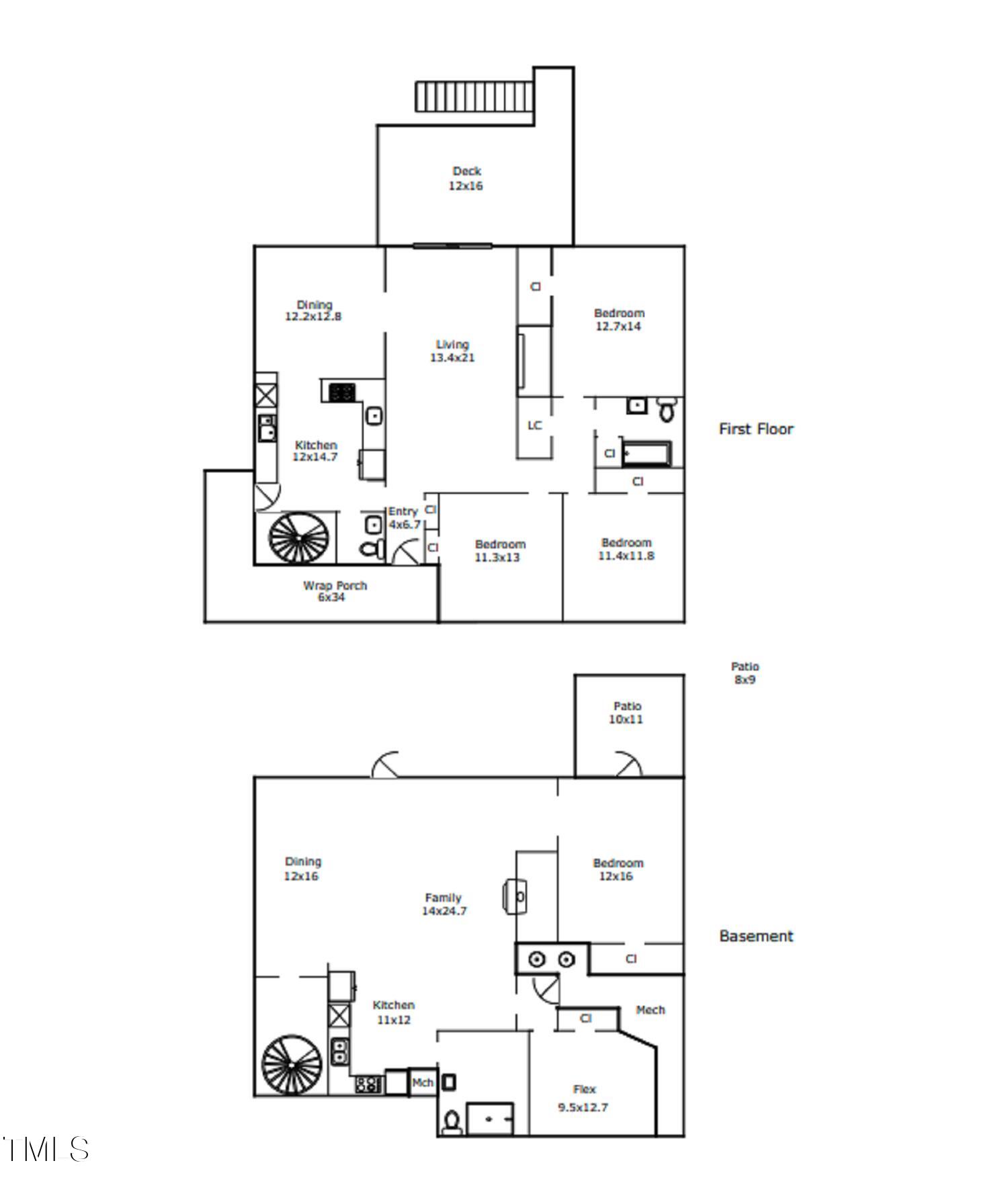 2519 Chapel Hill Road Durham, NC 27707 - Photo 43 of 43 Floor Plan