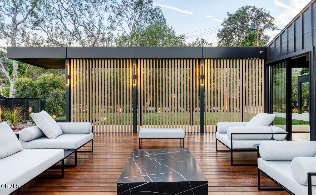 Undisclosed Address Pasadena, CA 91103 - Photo 25 of 74 a living room with furniture and a floor to ceiling window