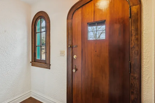 a view of an entryway door