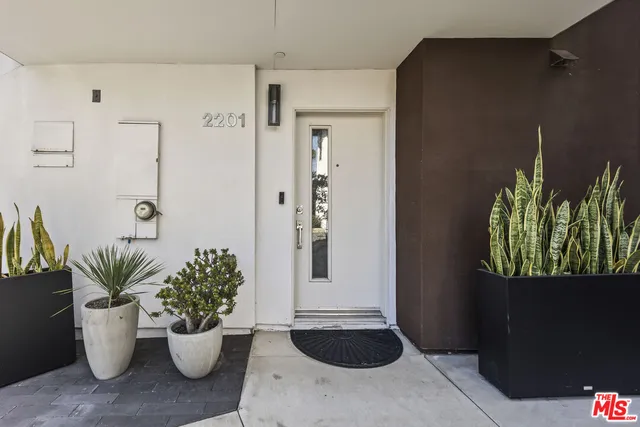 a view of a flower pot on a dining table